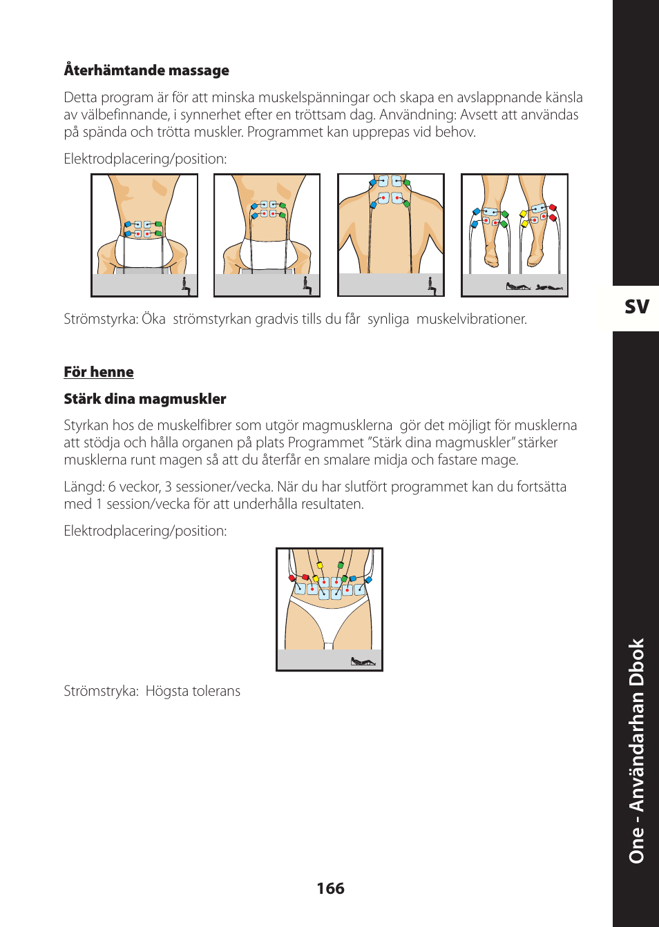 Sv one - a nv ändarhan dbok | Compex ONE User Manual | Page 169 / 256