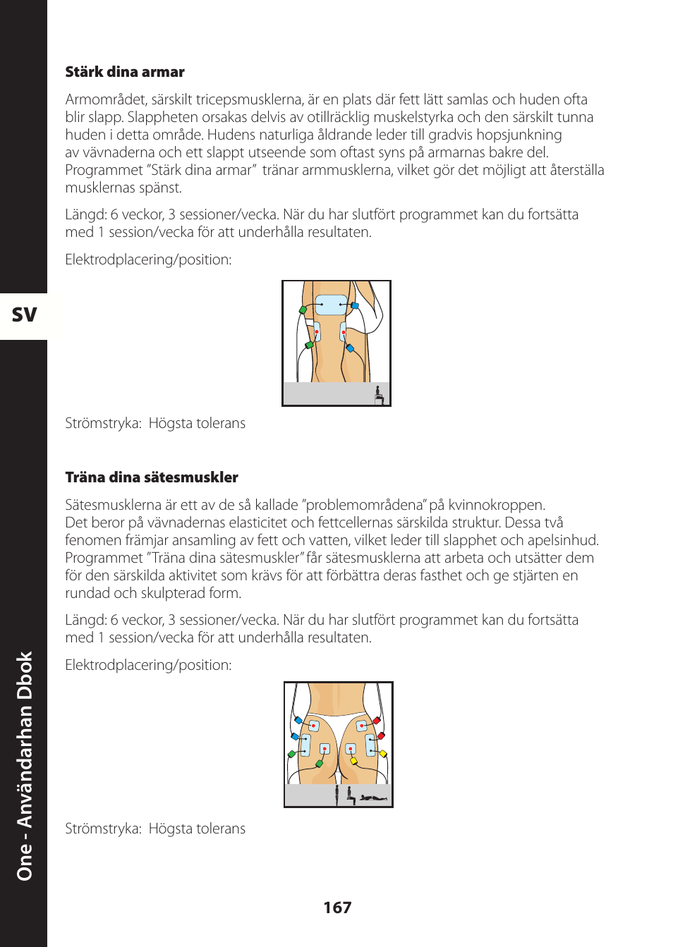 Sv one - a nv ändarhan dbok | Compex ONE User Manual | Page 170 / 256