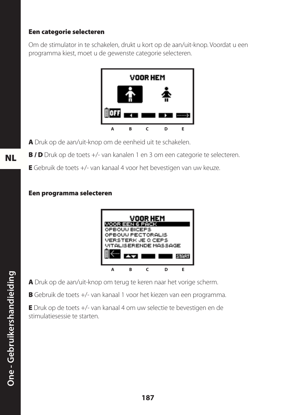 Nl one - g ebruik ershandieiding | Compex ONE User Manual | Page 190 / 256