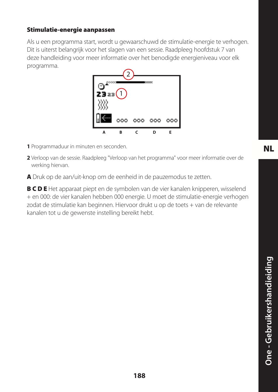 Nl one - g ebruik ershandieiding | Compex ONE User Manual | Page 191 / 256