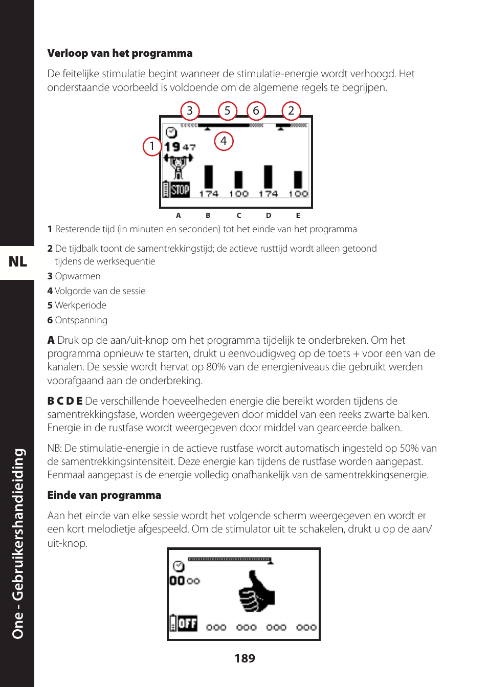 Nl one - g ebruik ershandieiding | Compex ONE User Manual | Page 192 / 256