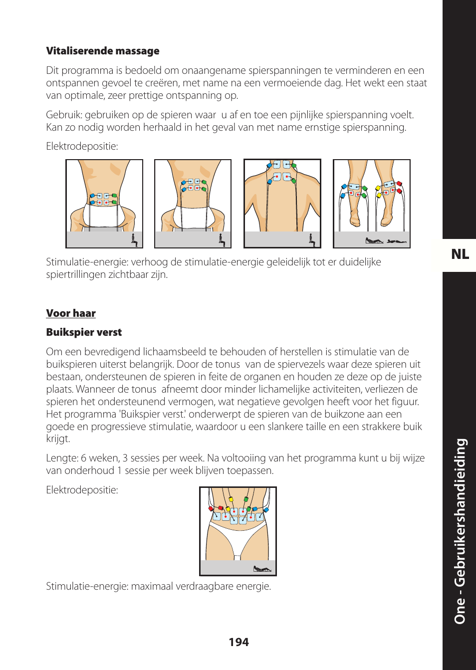 Nl one - g ebruik ershandieiding | Compex ONE User Manual | Page 197 / 256