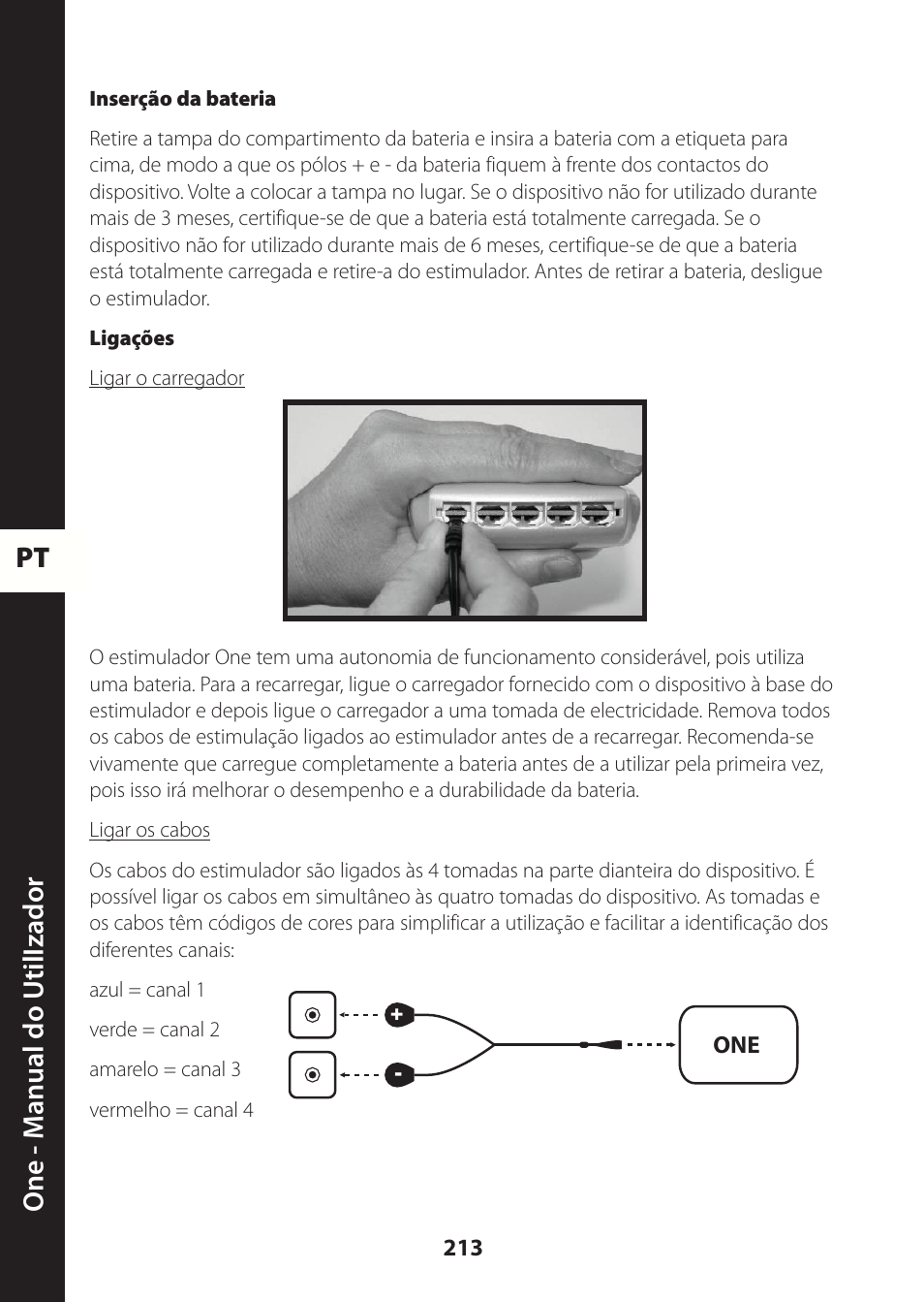 Pt one - m anual do utili zador | Compex ONE User Manual | Page 216 / 256