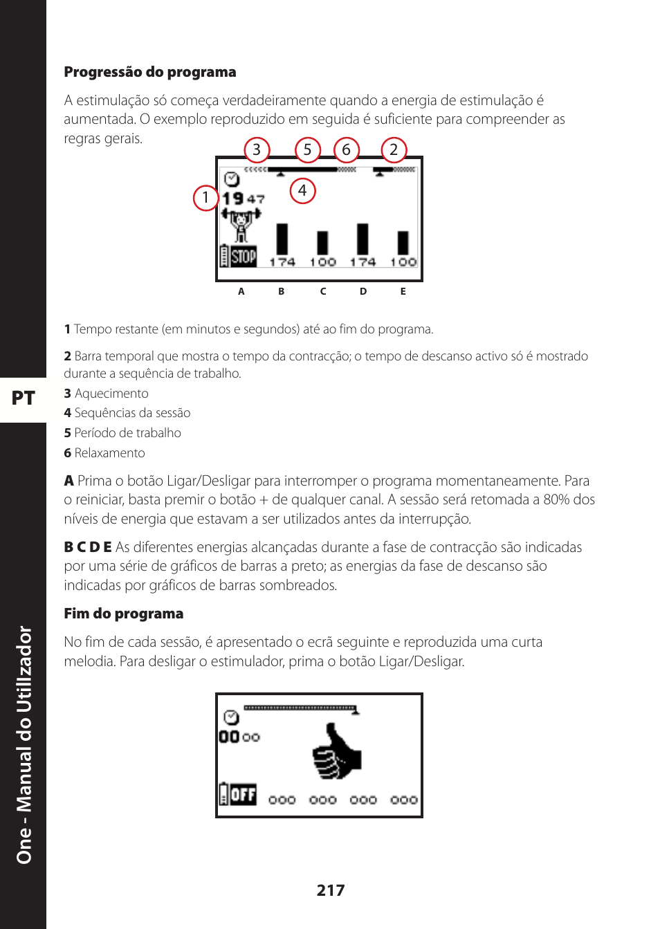 Pt one - m anual do utili zador | Compex ONE User Manual | Page 220 / 256