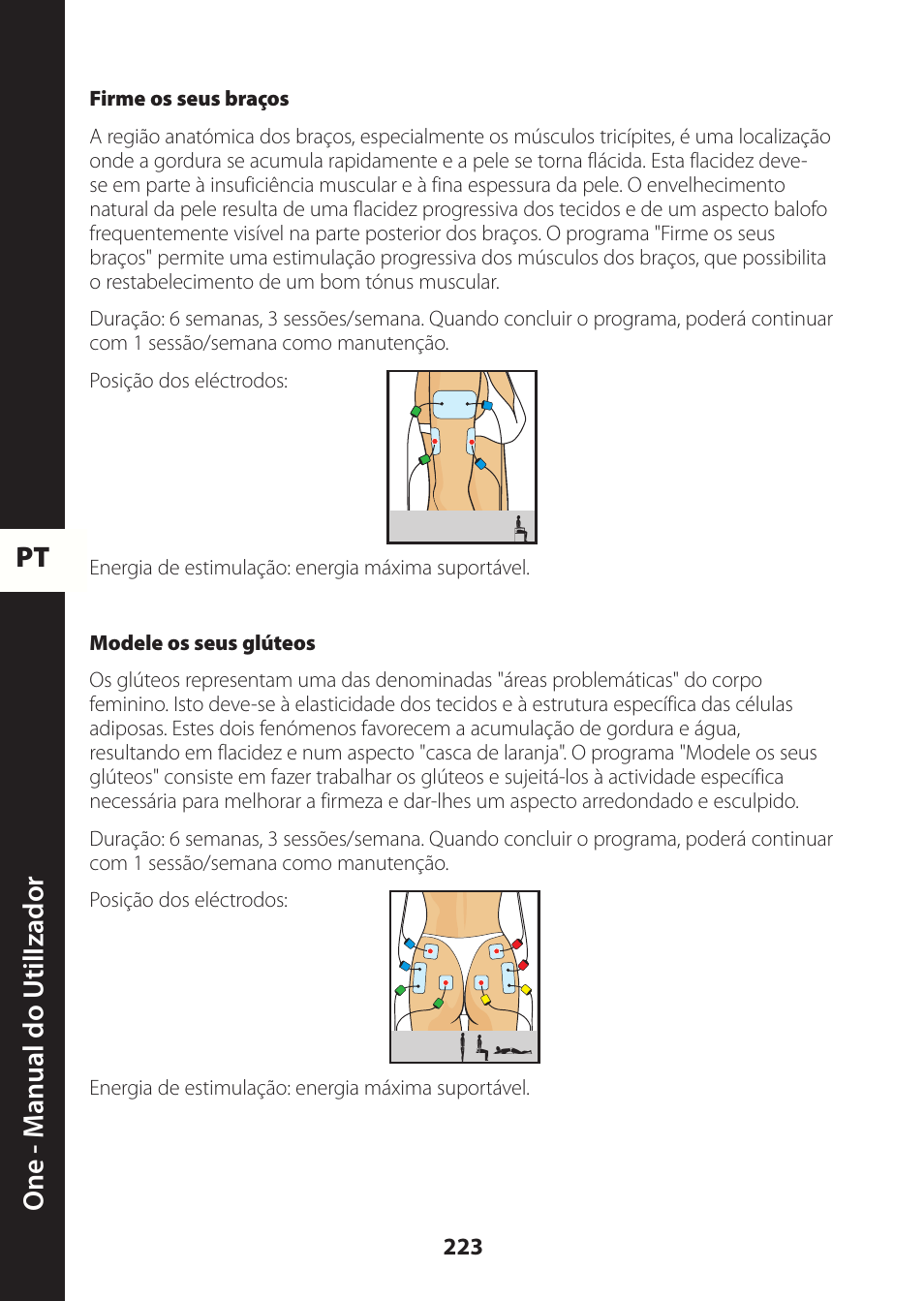 Pt one - m anual do utili zador | Compex ONE User Manual | Page 226 / 256