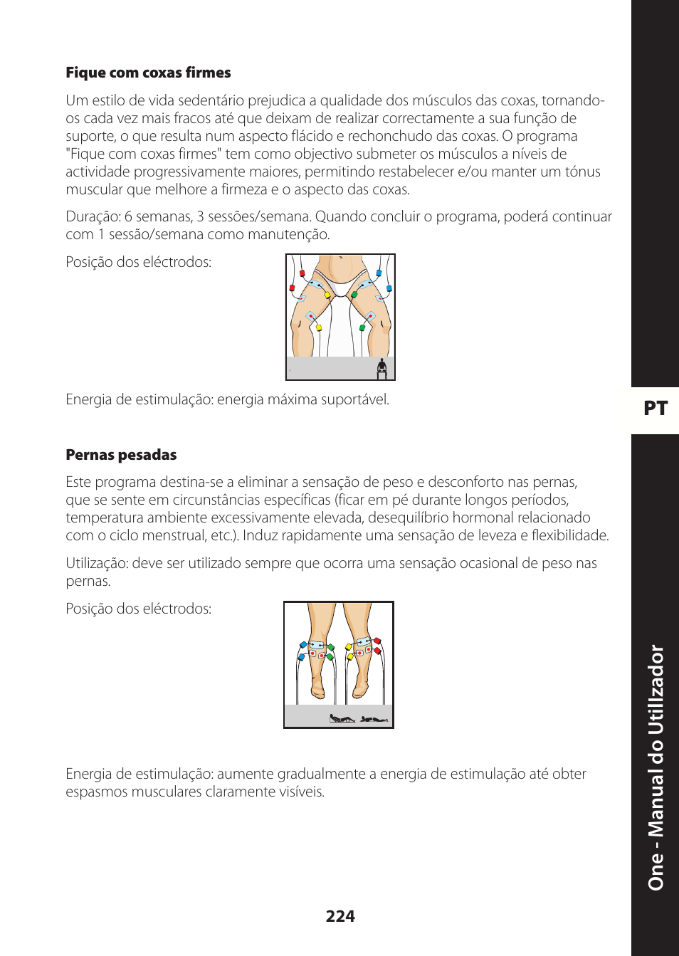 Pt one - m anual do utili zador | Compex ONE User Manual | Page 227 / 256
