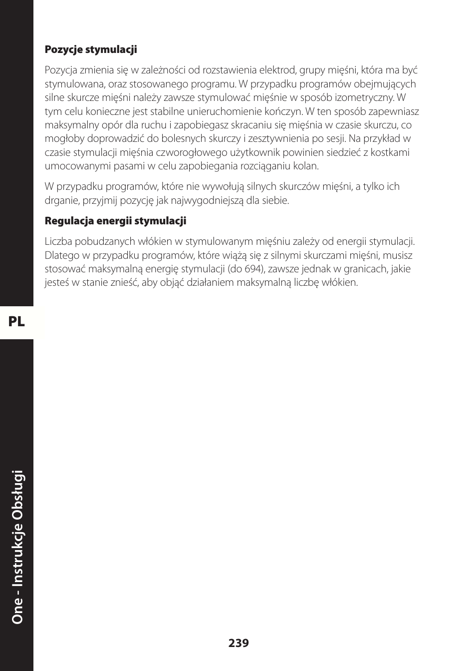 Compex ONE User Manual | Page 242 / 256