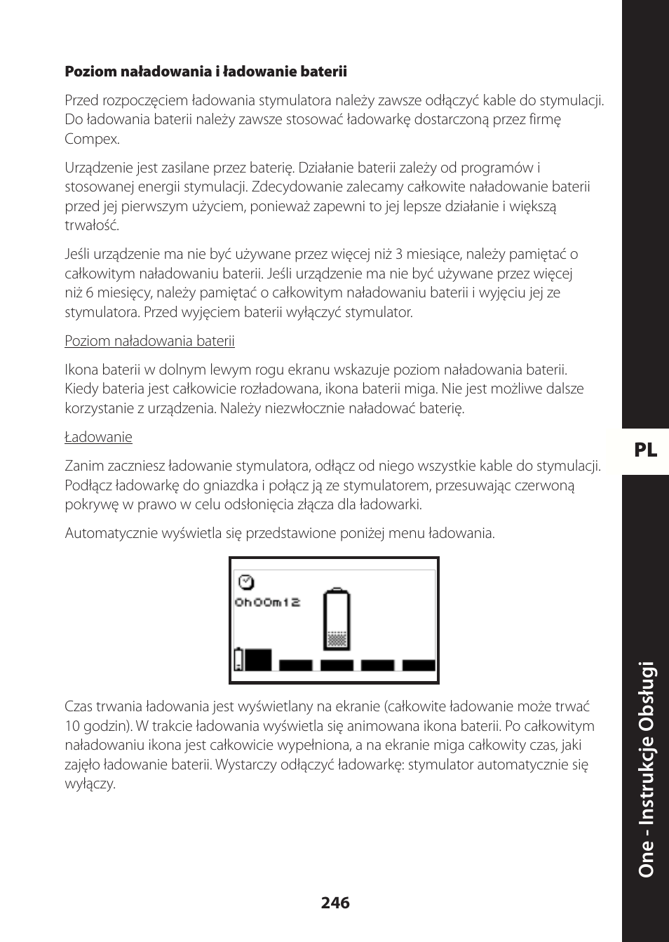 Pl one - instruk cje obsług i | Compex ONE User Manual | Page 249 / 256