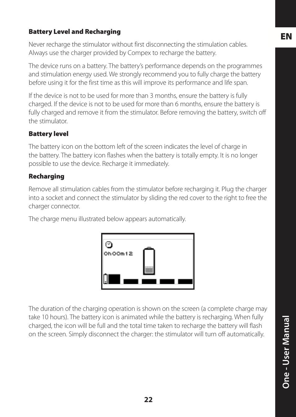 En one - u ser m anual | Compex ONE User Manual | Page 25 / 256