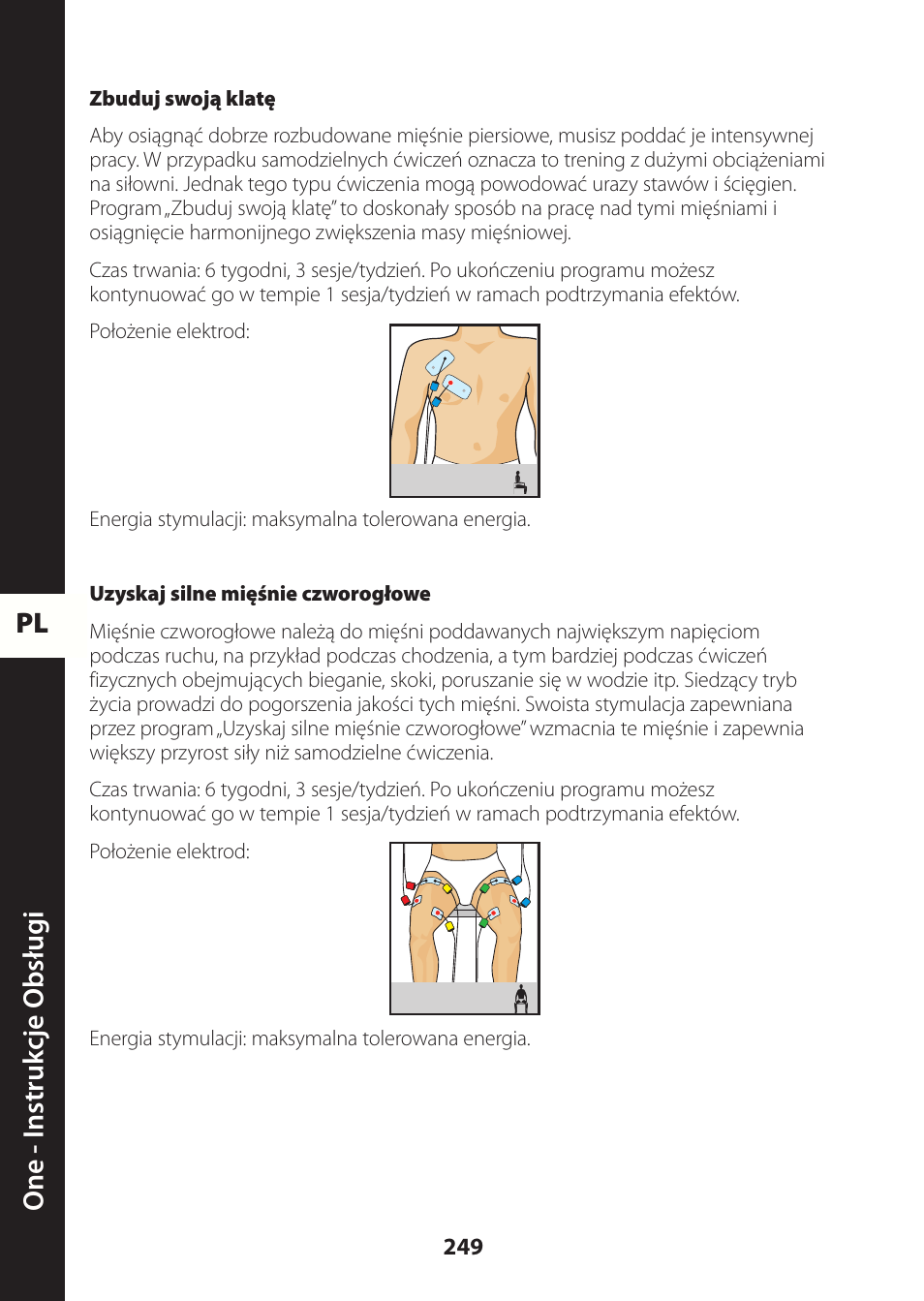 Pl one - instruk cje obsług i | Compex ONE User Manual | Page 252 / 256