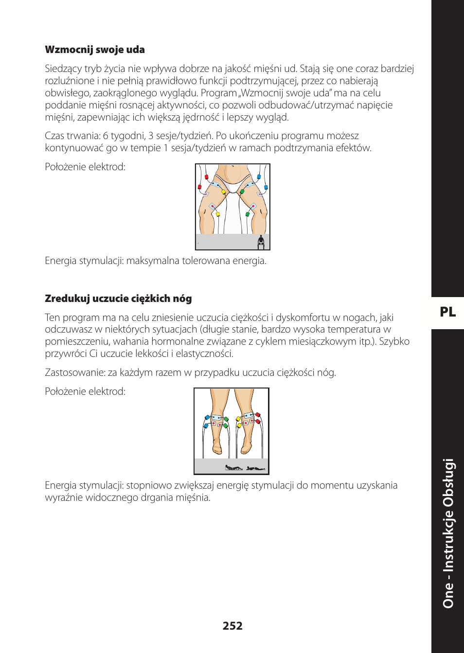 Pl one - instruk cje obsług i | Compex ONE User Manual | Page 255 / 256