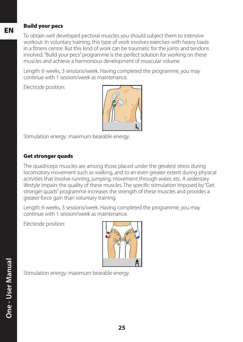 En one - u ser m anual | Compex ONE User Manual | Page 28 / 256