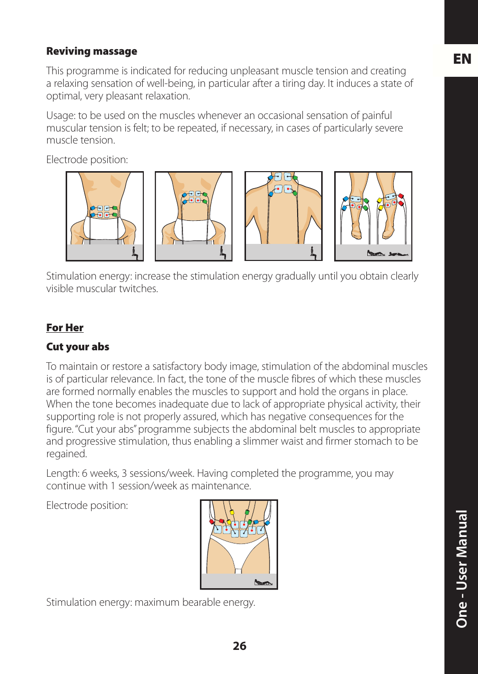 En one - u ser m anual | Compex ONE User Manual | Page 29 / 256