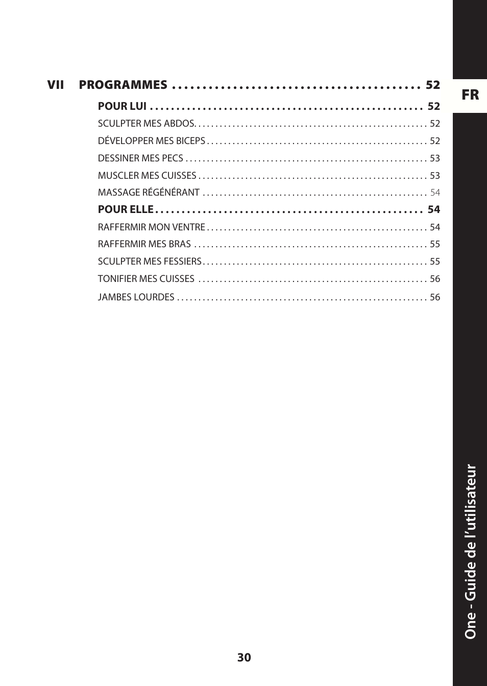 Fr one - guide de l ’utilisa teur | Compex ONE User Manual | Page 33 / 256