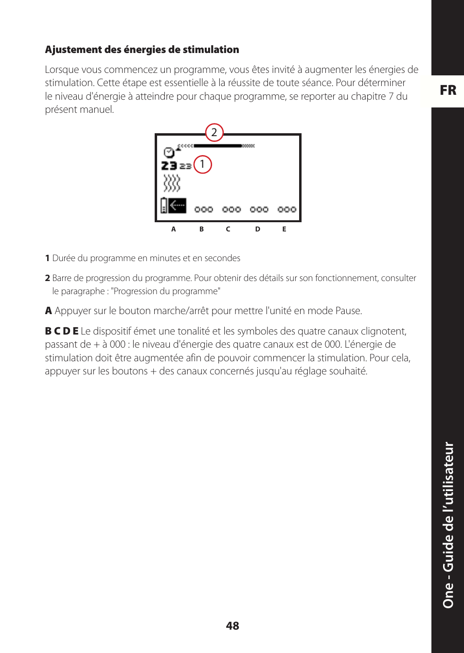 Fr one - guide de l ’utilisa teur | Compex ONE User Manual | Page 51 / 256