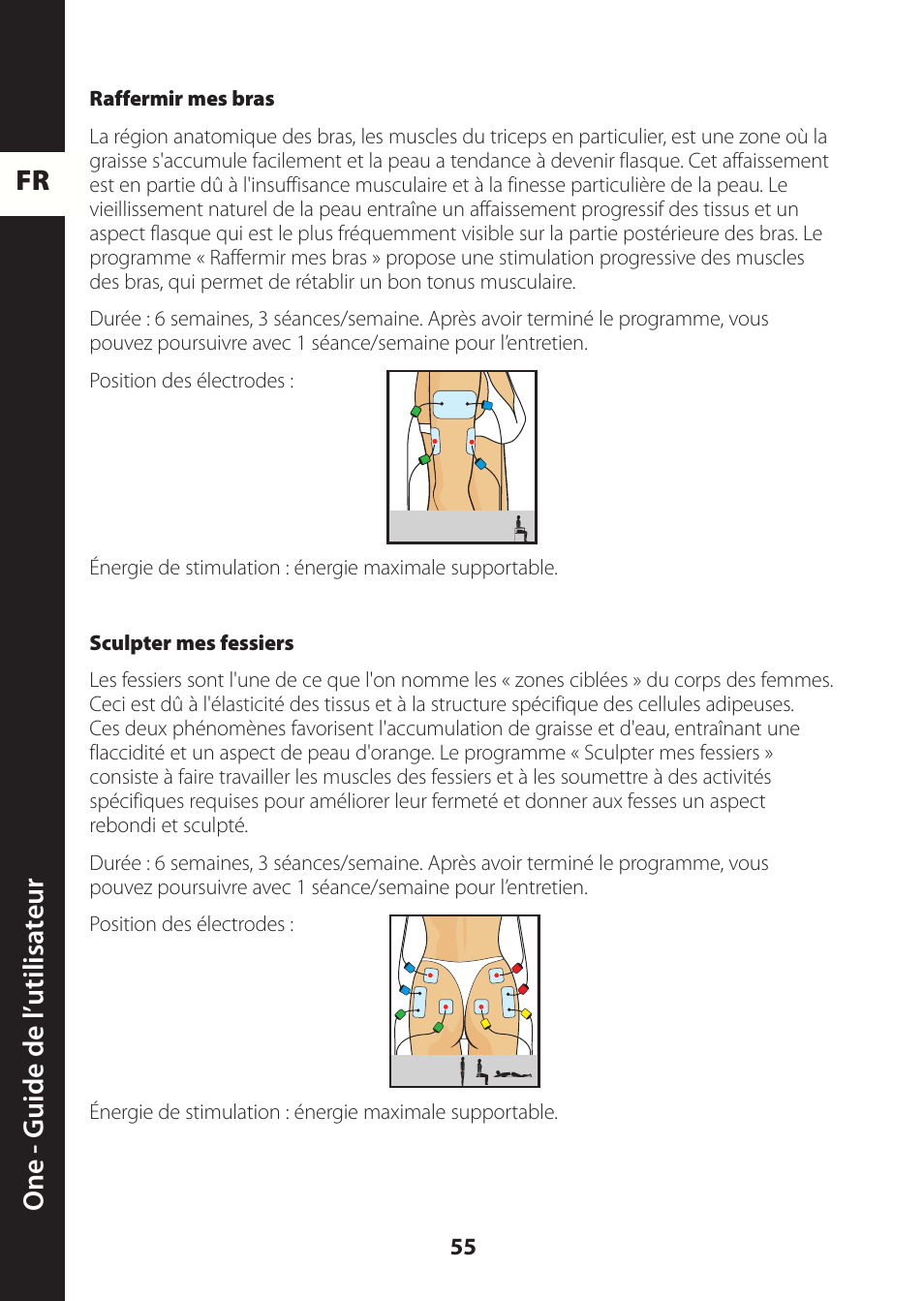 Fr one - guide de l ’utilisa teur | Compex ONE User Manual | Page 58 / 256