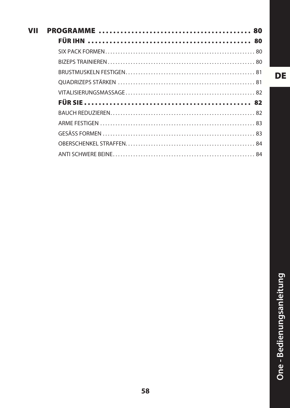 De one - b edienungsanleitung | Compex ONE User Manual | Page 61 / 256