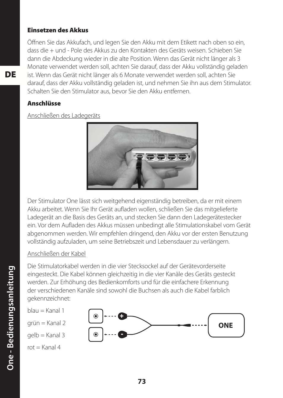 De one - b edienungsanleitung | Compex ONE User Manual | Page 76 / 256