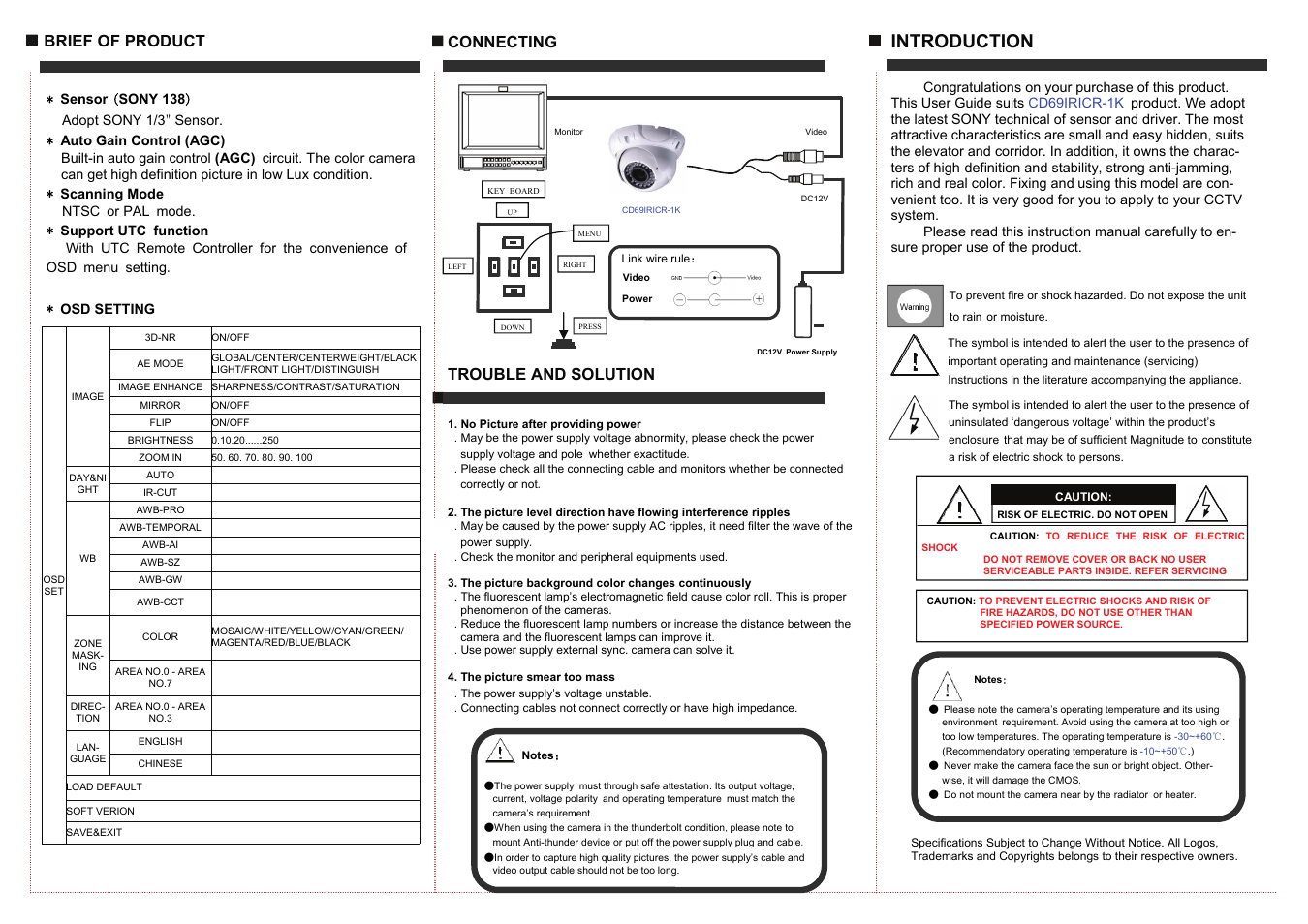 Introduction | COP-USA CD69IRICR-1K User Manual | Page 2 / 2