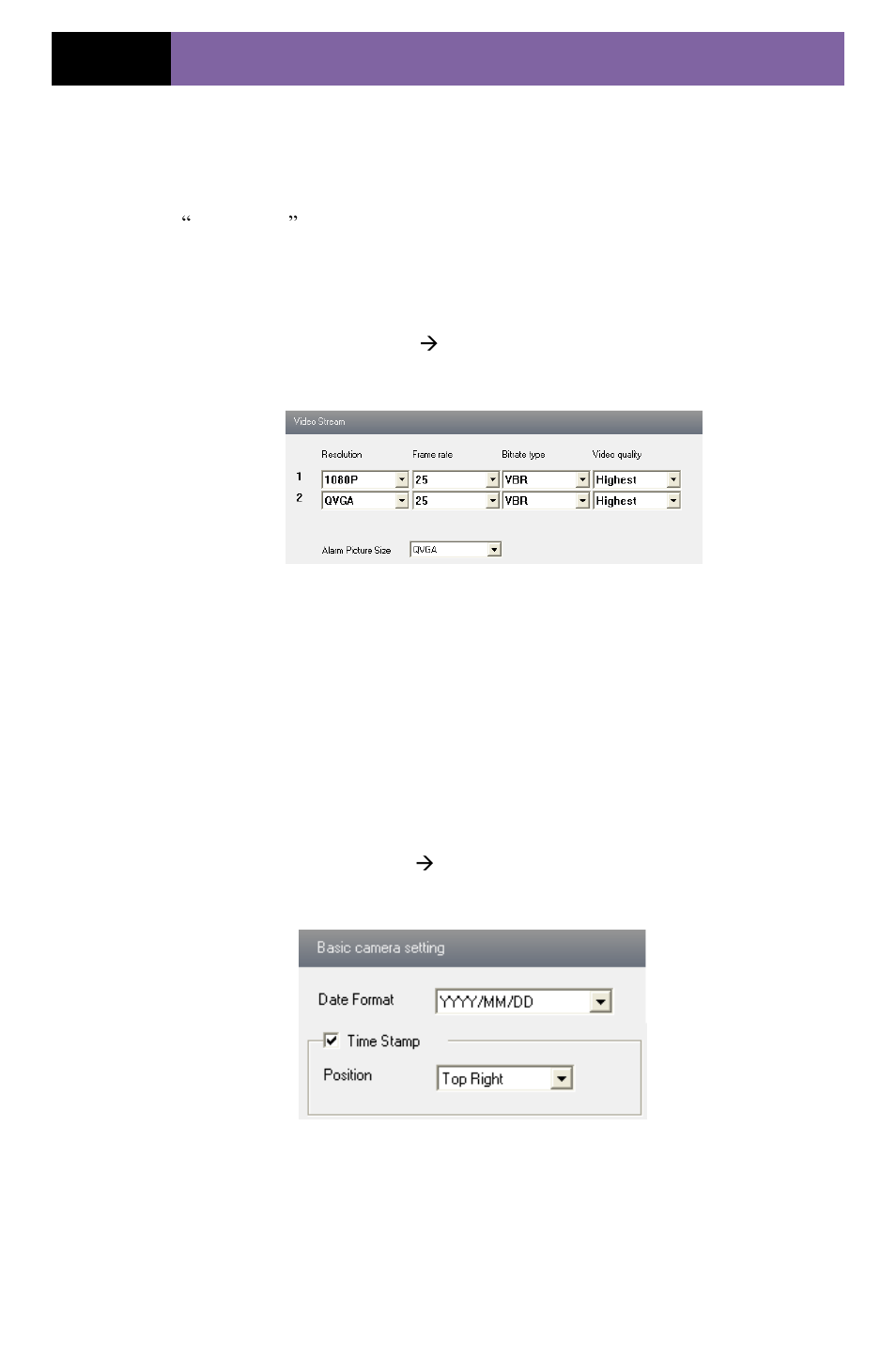 2 video stream, 3 time stamp | COP-USA CD55HD-IP User Manual | Page 19 / 55