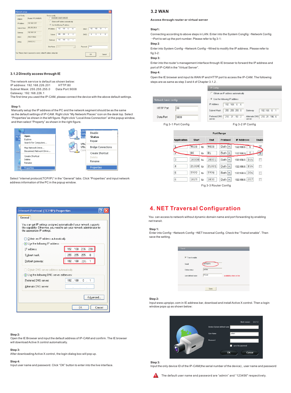 Net traversal configuration, 2 wan | COP-USA CD55HD-IP User Manual | Page 2 / 55