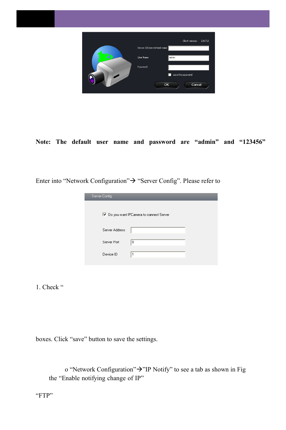 4 server configuration, 5 ip notify | COP-USA CD55HD-IP User Manual | Page 24 / 55