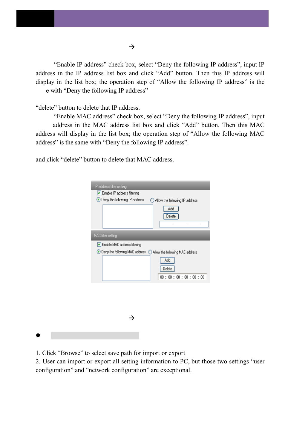 3 security configuration, 4 configure backup & restore | COP-USA CD55HD-IP User Manual | Page 32 / 55