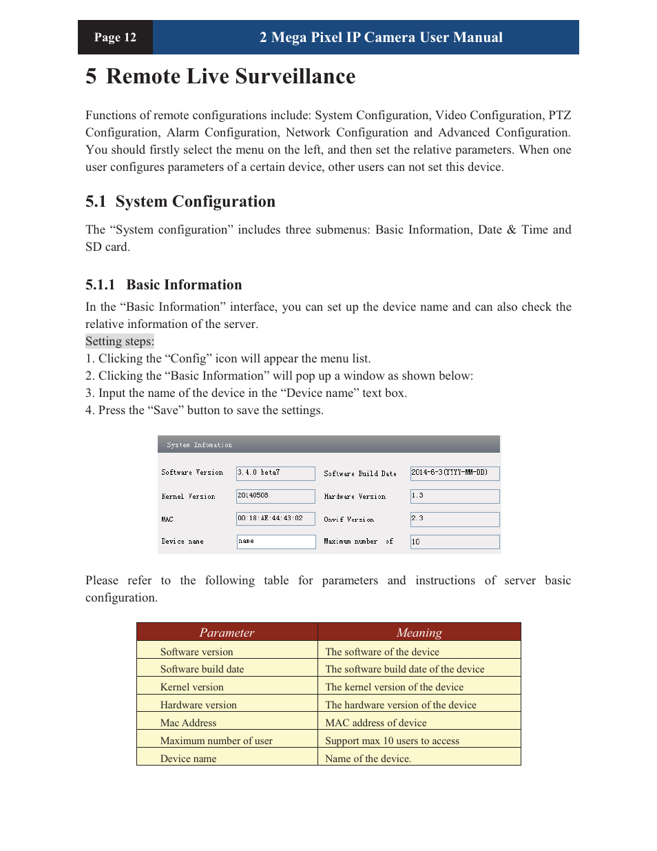 5remote live surveillance, 1 system configuration | COP-USA CM260IR-IP User Manual | Page 16 / 39