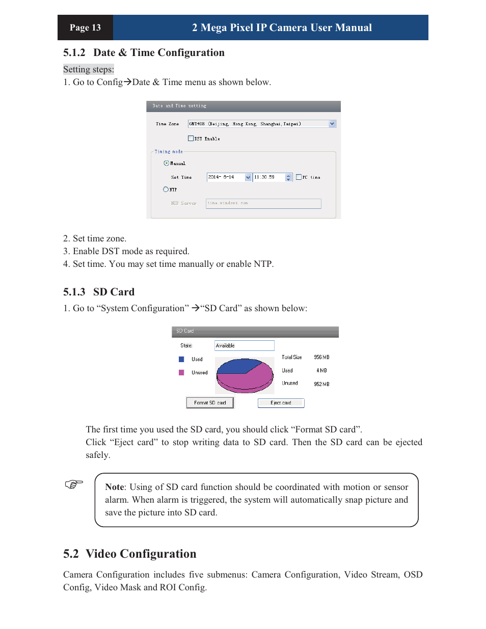 2 video configuration | COP-USA CM260IR-IP User Manual | Page 17 / 39