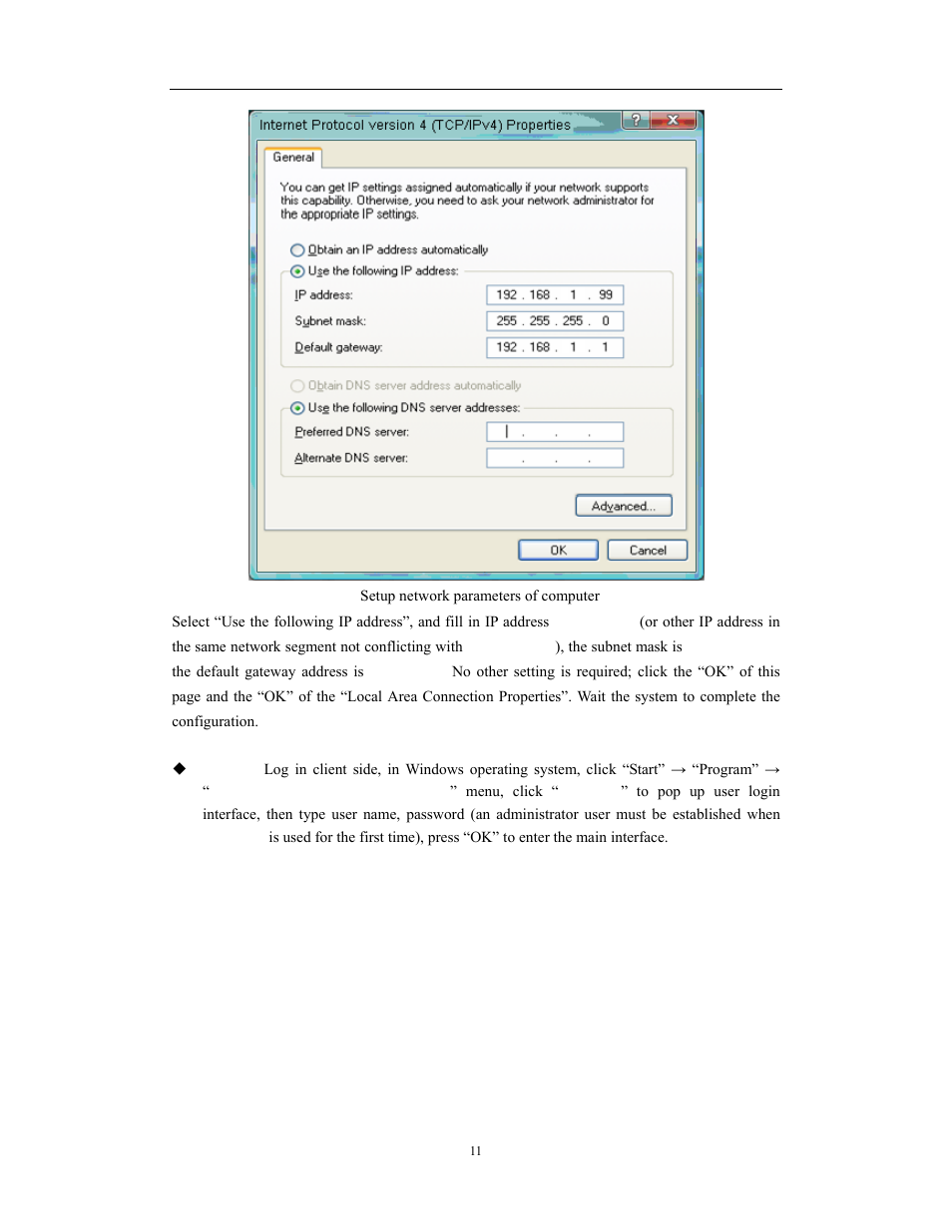 Network video server/ip camera user manual | COP-USA CD75IP User Manual | Page 11 / 65