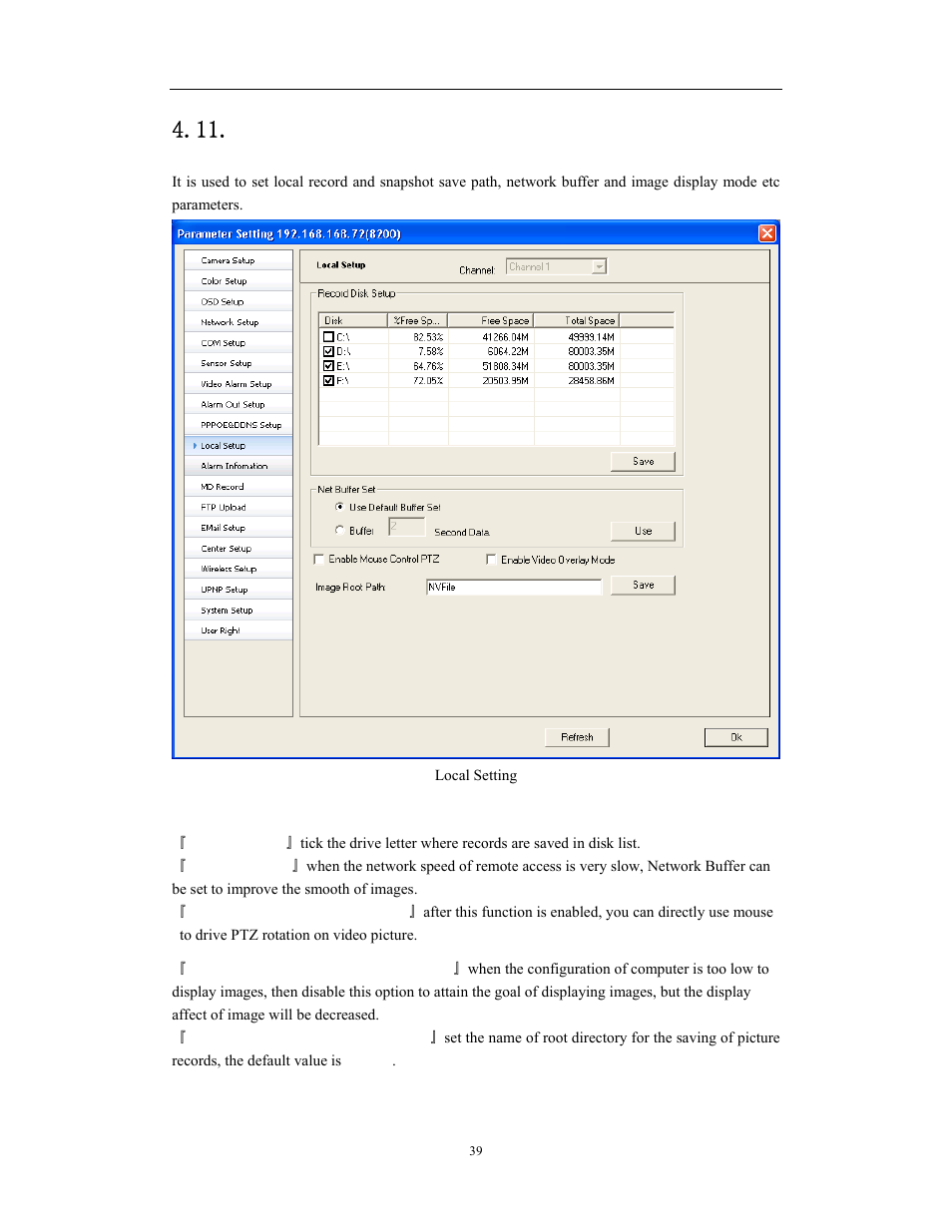 Local setting, Network video server/ip camera user manual | COP-USA CD75IP User Manual | Page 39 / 65