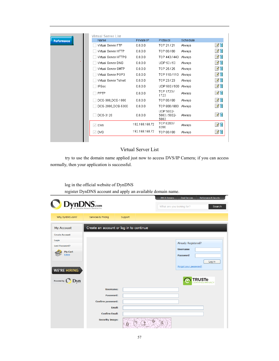 Network video server/ip camera user manual, Ii. steps of setting dyndns ddns | COP-USA CD75IP User Manual | Page 57 / 65