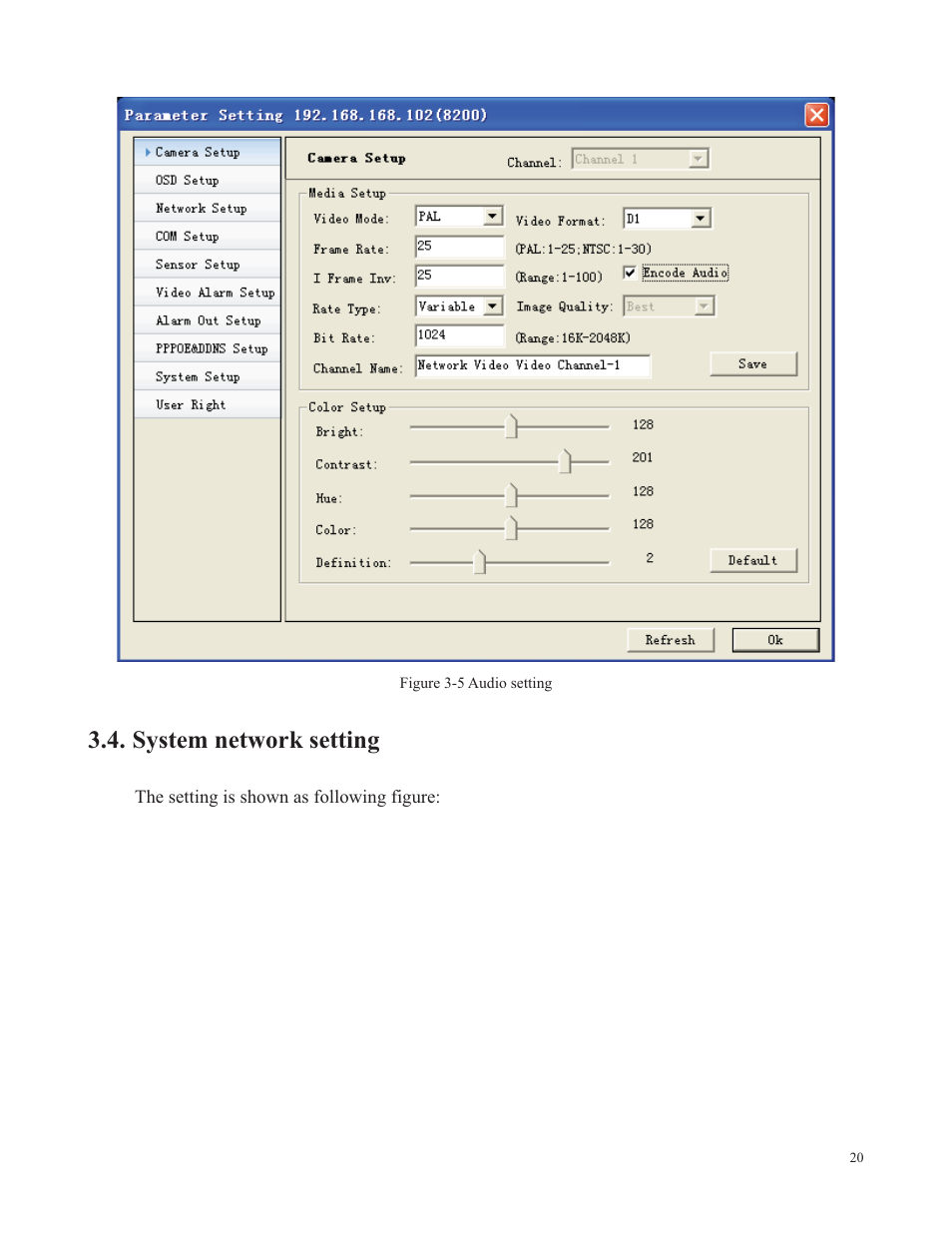 System network setting | COP-USA SDDVR-WF User Manual | Page 22 / 82