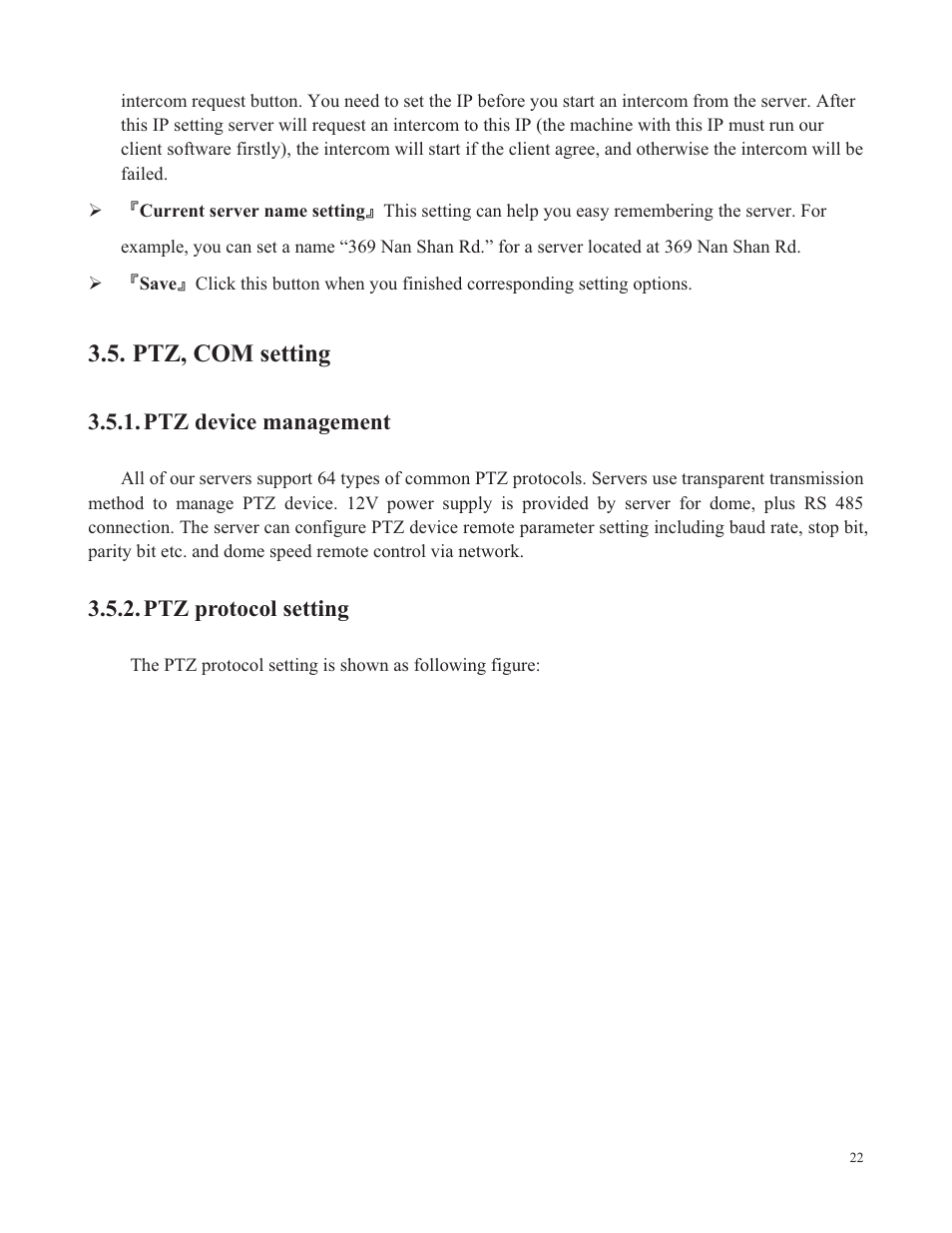 Ptz, com setting, Ptz device management, Ptz protocol setting | COP-USA SDDVR-WF User Manual | Page 24 / 82