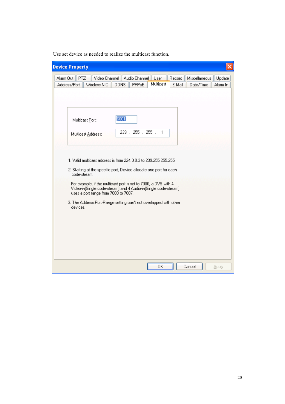 4 multicast | COP-USA TBX-DVRWF User Manual | Page 22 / 36