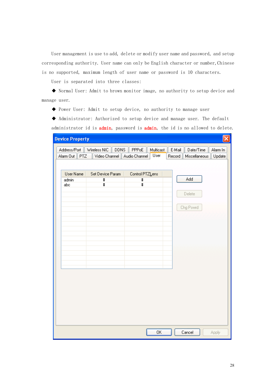 12 user | COP-USA TBX-DVRWF User Manual | Page 30 / 36