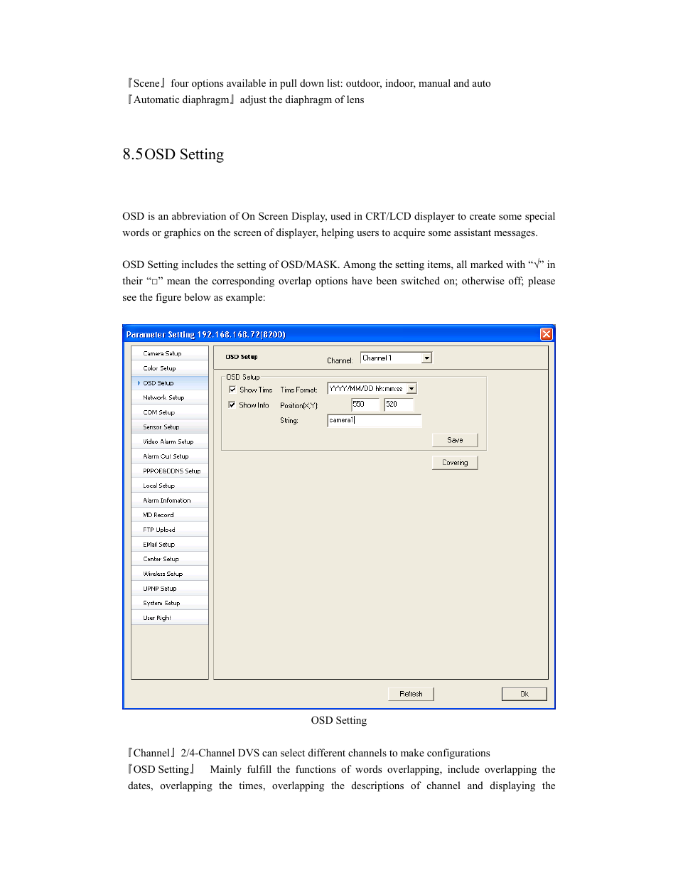 Osd setting | COP-USA ALC-WF User Manual | Page 40 / 66