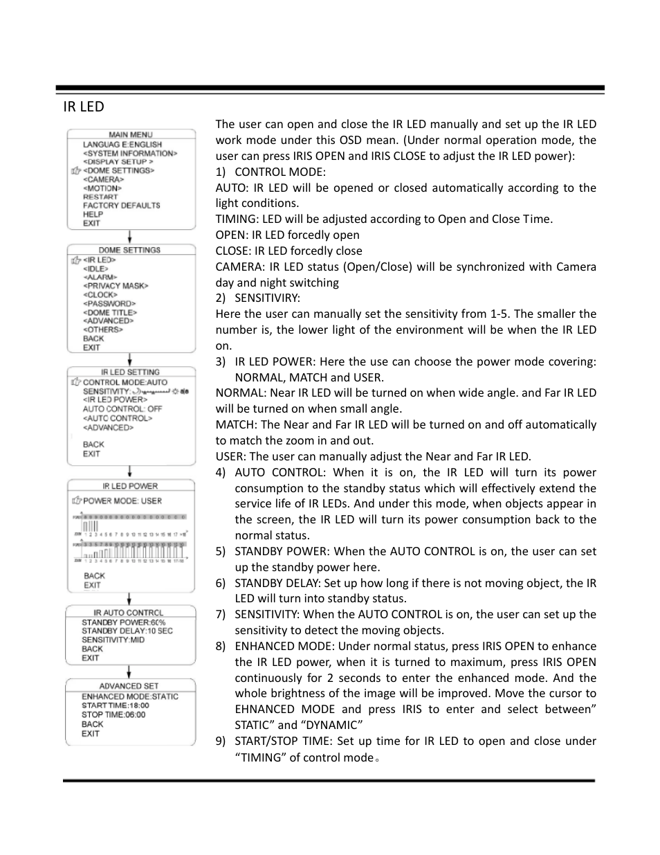 Ir led | COP-USA CD55-SDI-IRWPTK User Manual | Page 27 / 54