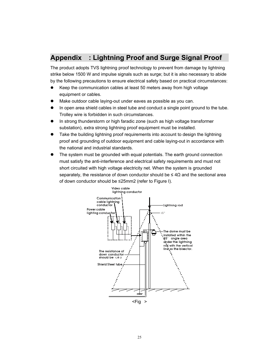 Appendix : lightning proof and surge signal proof | COP-USA CD55-H-SDI User Manual | Page 26 / 29
