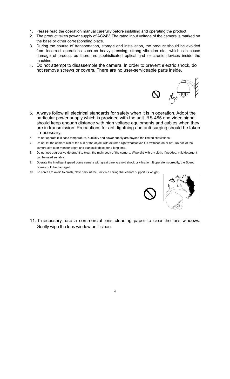 COP-USA CD55-H-SDI User Manual | Page 4 / 29