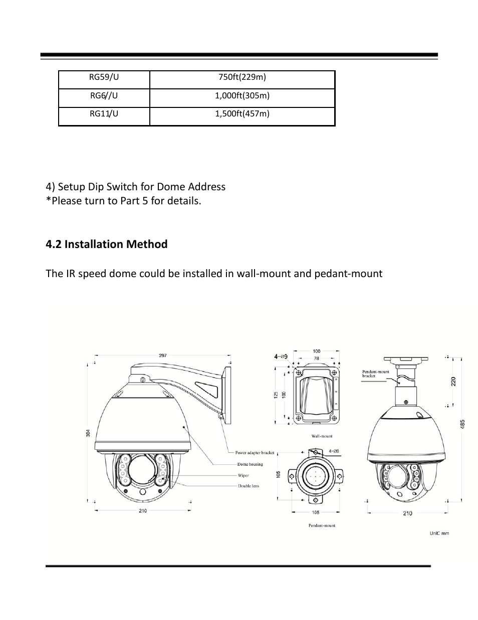 2 installation method | COP-USA CD59NV-IR35YK User Manual | Page 12 / 55