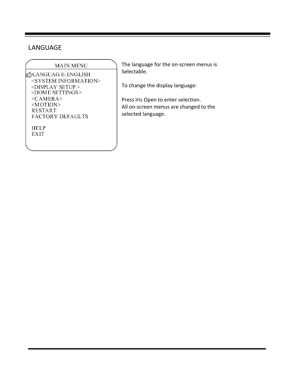 Language | COP-USA CD59NV-IR35YK User Manual | Page 26 / 55