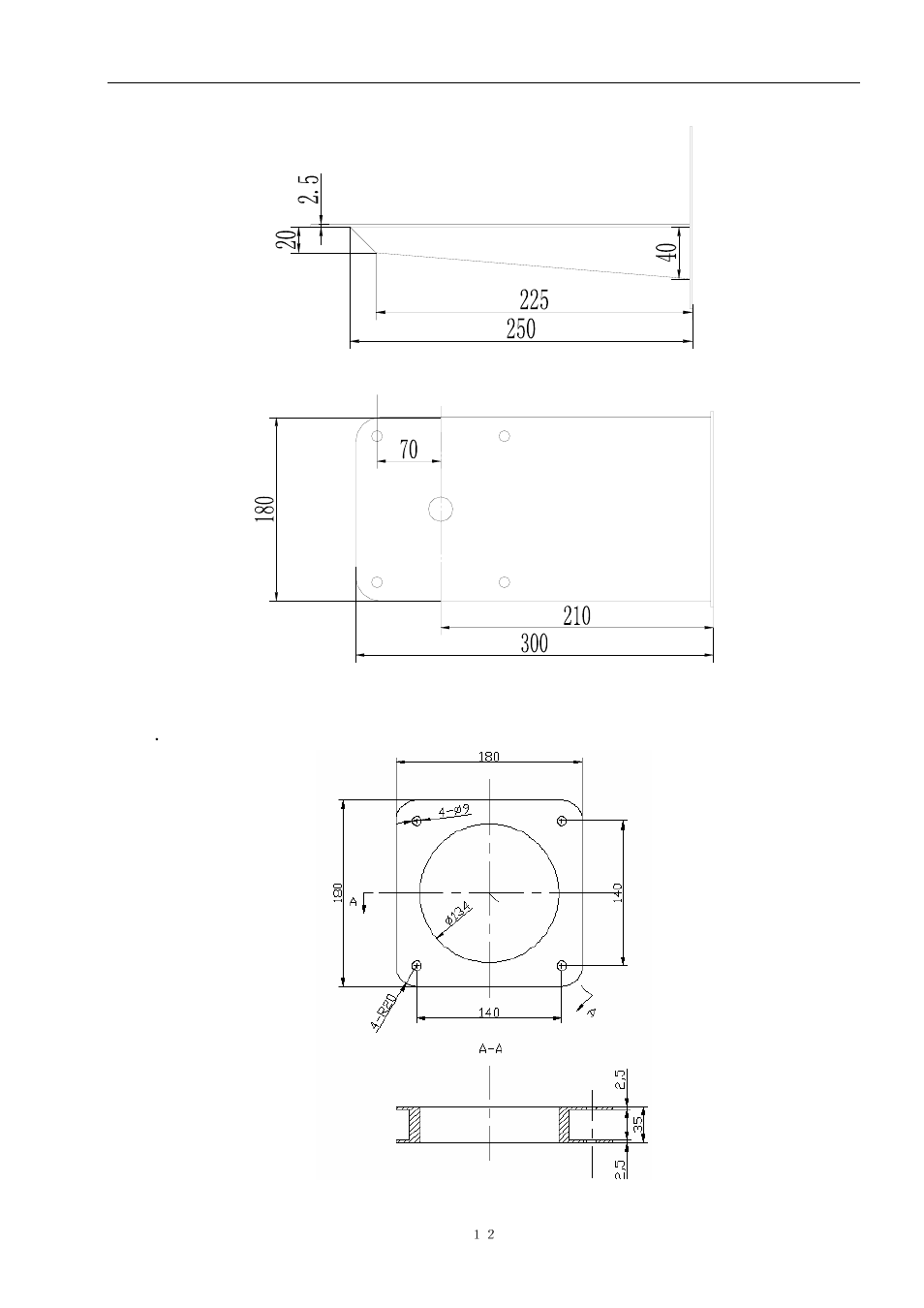 A. installation style of plain base | COP-USA CD56NV-IR User Manual | Page 13 / 17