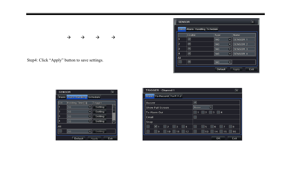 1 sensor | COP-USA DVR2708XD-M User Manual | Page 33 / 105