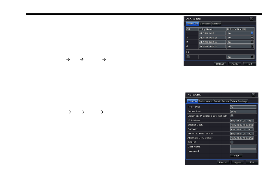 6 network configuration, 1 network | COP-USA DVR2708XD-M User Manual | Page 37 / 105