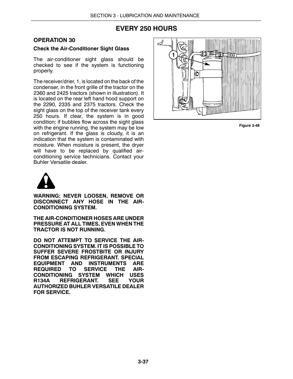 Every 250 hours | Buhler 2425 User Manual | Page 262 / 380