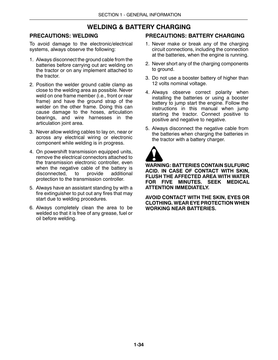 Welding & battery charging | Buhler 2425 User Manual | Page 54 / 380