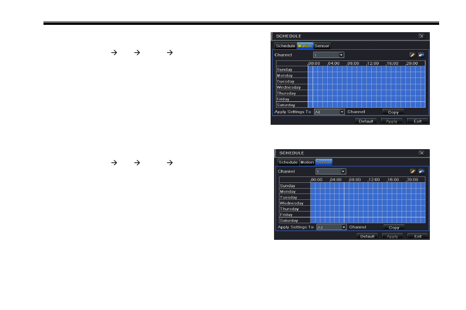 5 alarm configuration | COP-USA DVR2716XD-M User Manual | Page 32 / 105