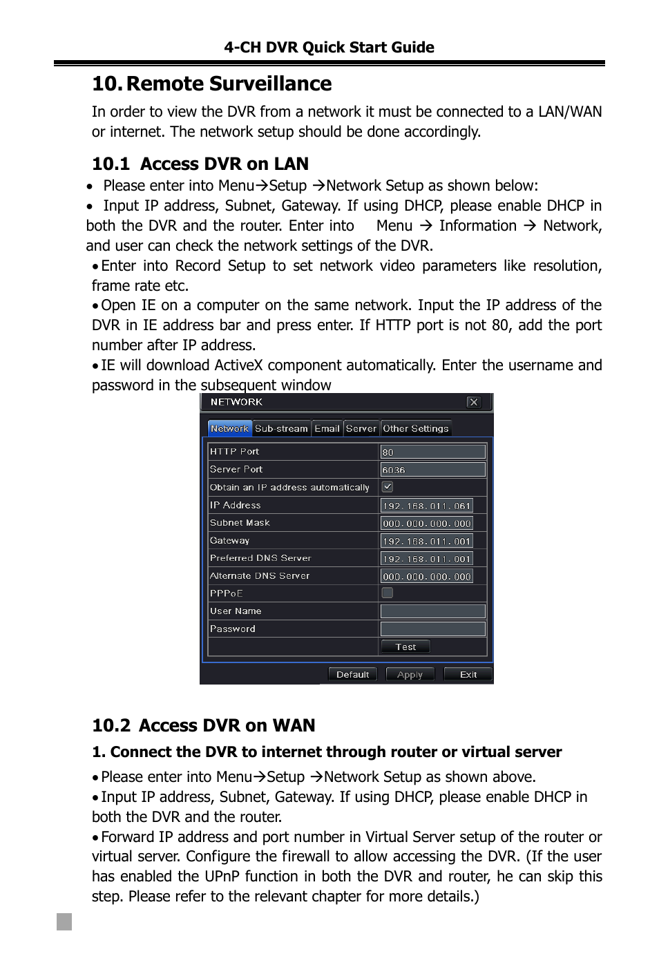 Remote surveillance | COP-USA DVR2704XE-L User Manual | Page 113 / 114
