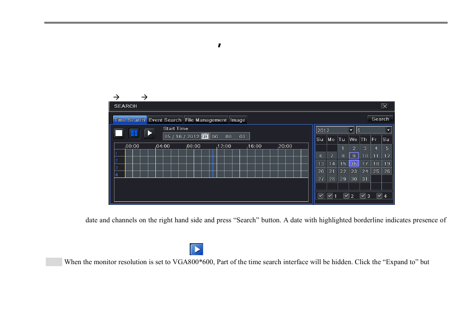 5 search ，playback & backup | COP-USA DVR2704XE-L User Manual | Page 44 / 114